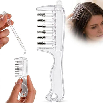 Transparent Hair Scalp Applicator Comb, Manual Scalp Stimulator, Hair Growth Scalp Massage Comb, Deep Scalp Massage Tool With
