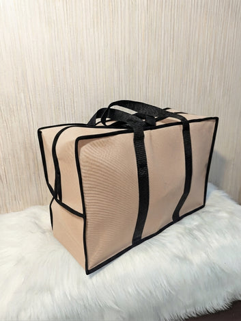 TRAVEL BAG MADE UP FUSING 110GSM - Black