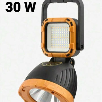 Long lasting Multifunctional 4 in 1 Solar Flashlight USB Rechargeable with powerbank 5000 Portable 180° Adjustable Working Camping Light warm and white light +emergency light